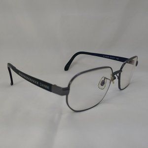DANNI Eyeglass Frames Black Silver Full Rim Metal Frame D-5228